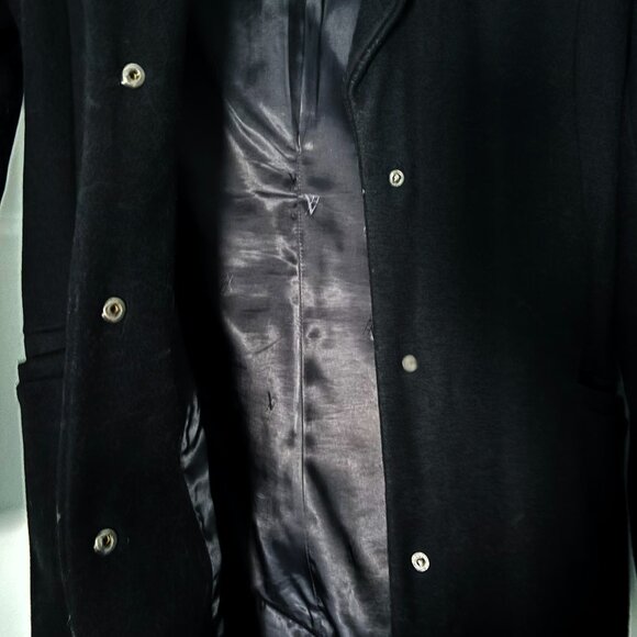 Armani Exchange Women's Single Breasted Coat - Black - Picture 5 of 6